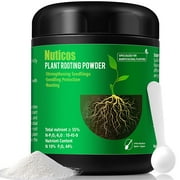 Nuticos Rooting Powder , Rooting Hormone for Plant Cuttings and Transplanting, Ultra Concentrated 21.1 oz
