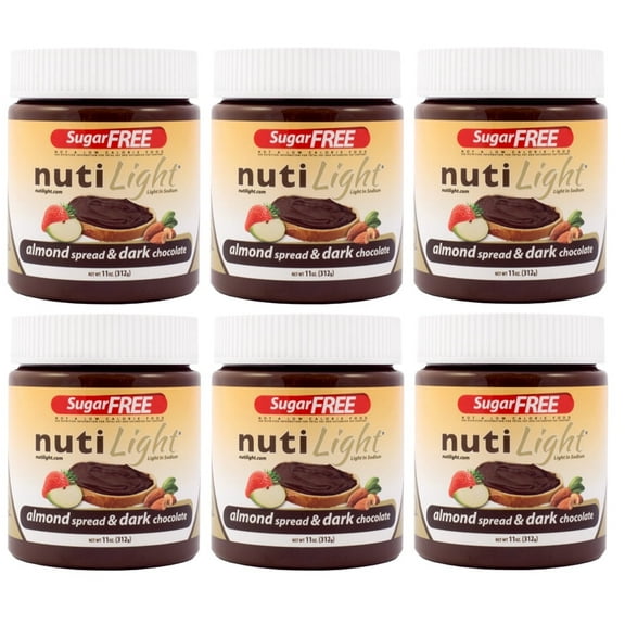Nutilight Sugar-Free Hazelnut Spread & Dark Chocolate Size: 6-Pack