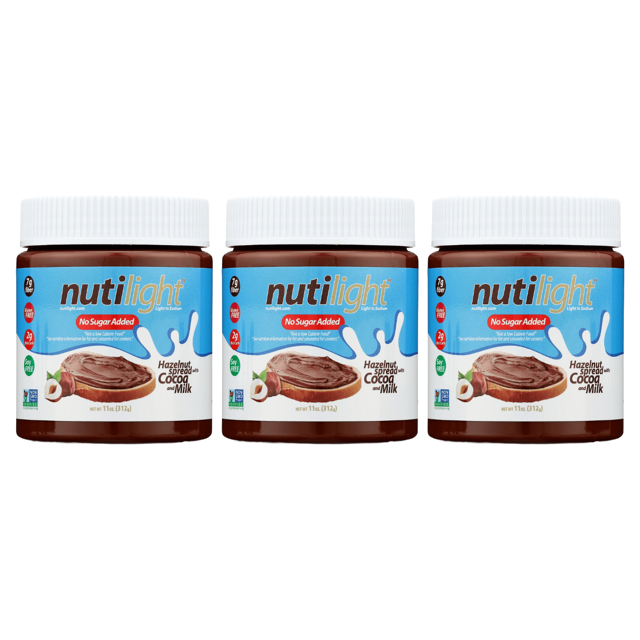 Nutilight Sugar-Free Hazelnut Spread & Milk Chocolate Size: 3-Pack