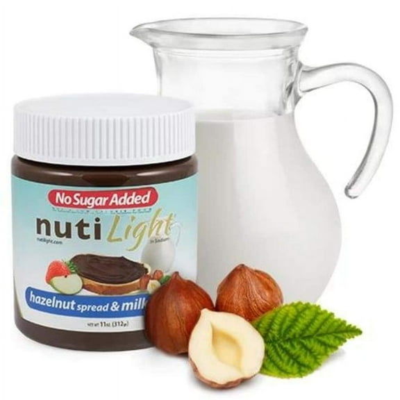 Nutilight Sugar-Free Hazelnut Spread & Milk Chocolate Size: One Jar