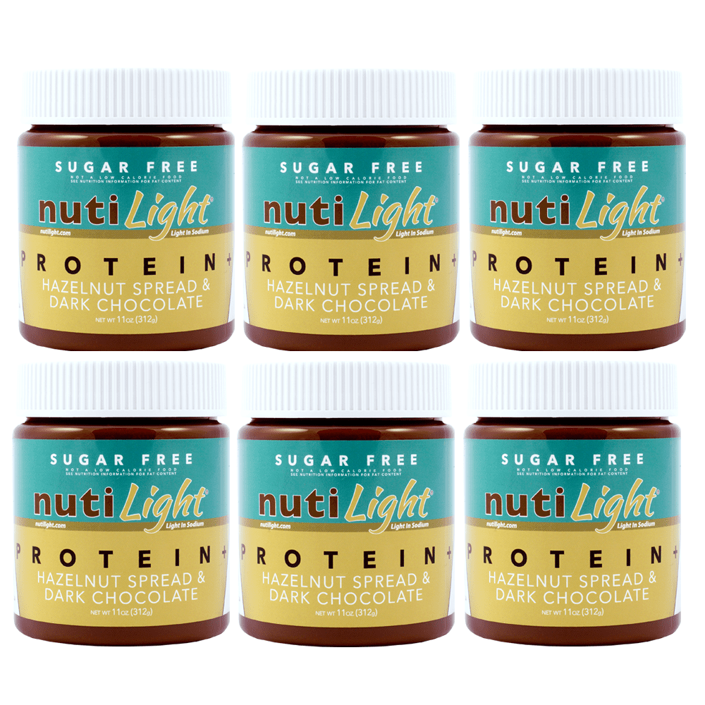 Nutilight Sugar-Free Protein + Hazelnut Spread & Dark Chocolate Size: 6-Pack