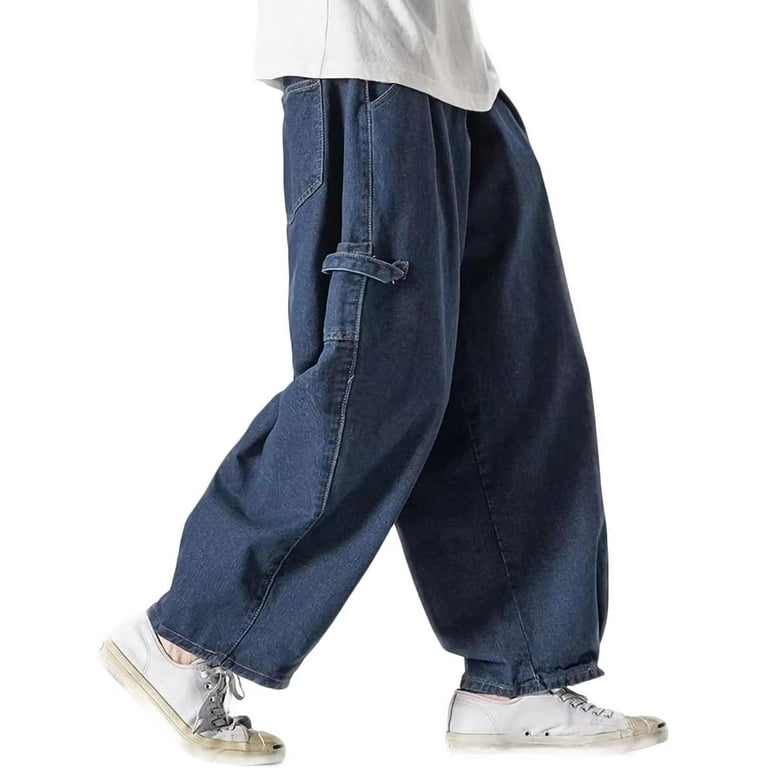 Nutirangee Men's Wide Leg Hip Hop Jeans Casual Streetwear Loose Fit Baggy Oversized Denim Pants - Walmart.com Nutirangee Men's Wide Leg Hip Hop Jeans Casual Streetwear Loose Fit Baggy Oversized Denim Pants - Walmart.com