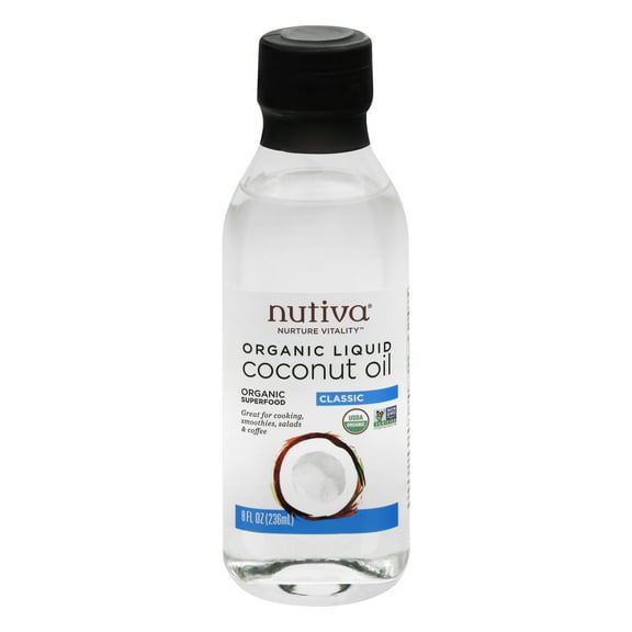 Nutiva Liquid Coconut Oil 8 fl oz (Pack of 6)