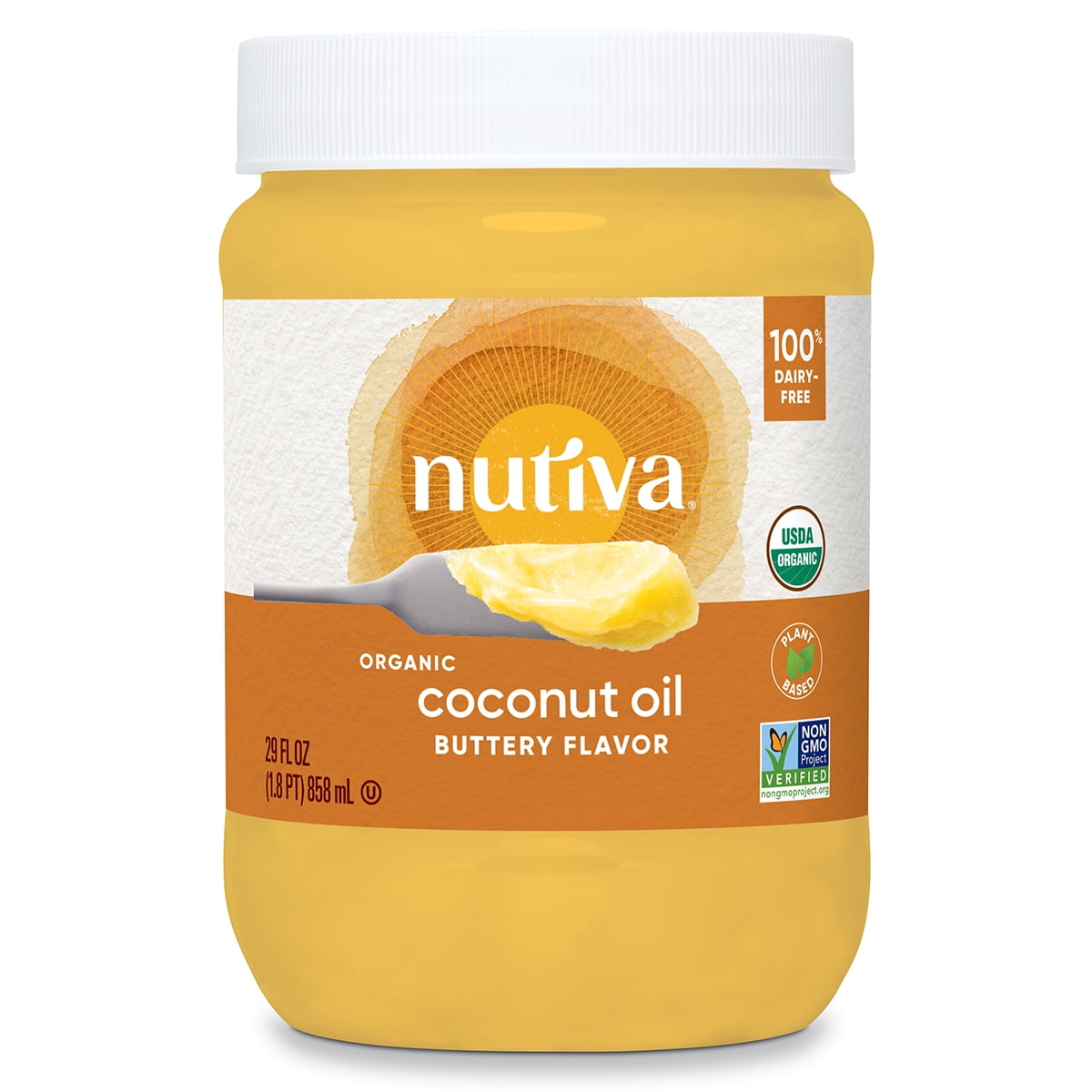 Nutiva Organic Coconut Oil Buttery Flavor, 29 fl oz