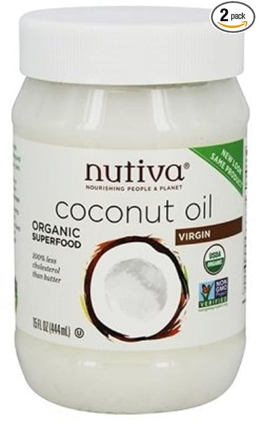 Nutiva Organic Extra Virgin Coconut Oil - 54 Oz, Cold-Pressed, Unrefined