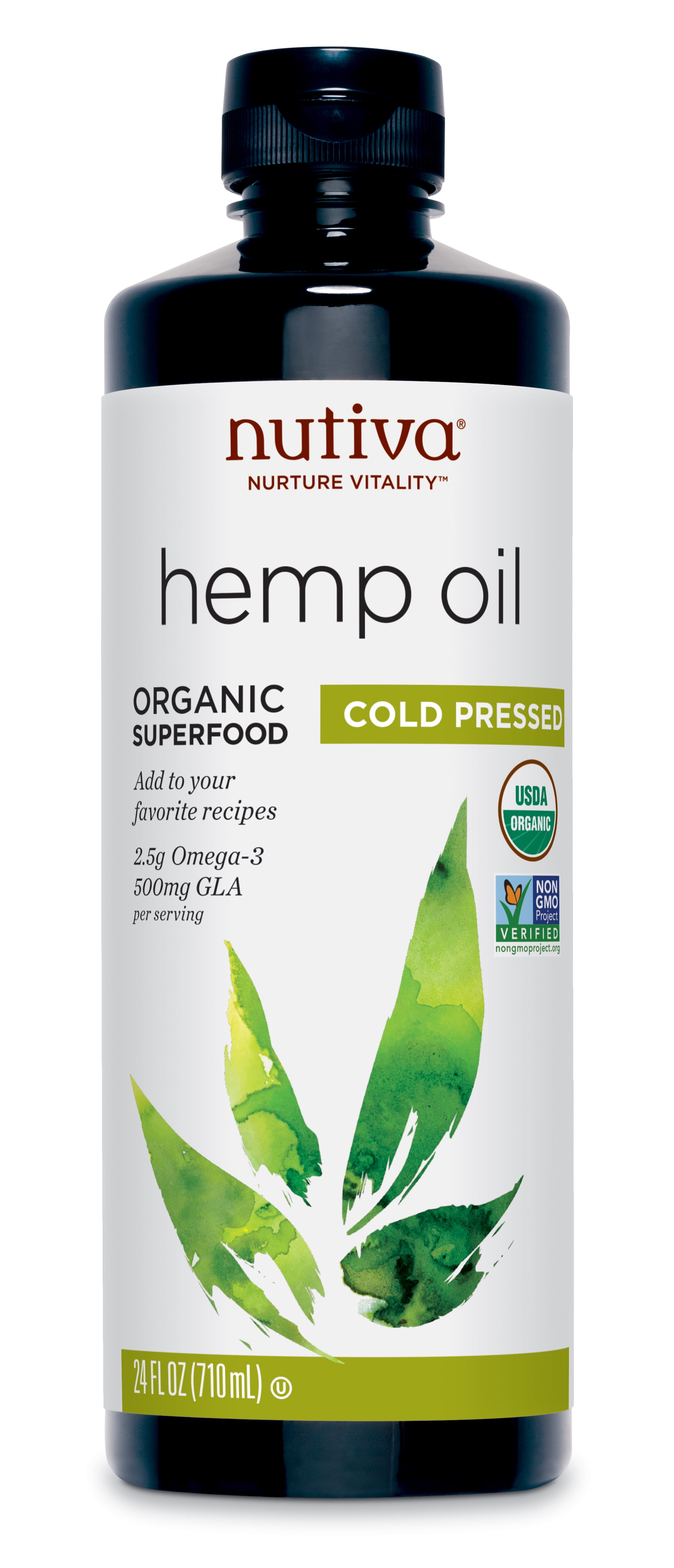 Nutiva Organic Cold-Pressed Unrefined Hemp Oil, 24-Oz Pure Non-GMO Sustainably Farmed; Ideal for Cooking & Culinary - Walmart.com Nutiva Organic Cold-Pressed Unrefined Hemp Oil, 24-Oz Pure Non-GMO Sustainably Farmed; Ideal for Cooking & Culinary - Walmart.com