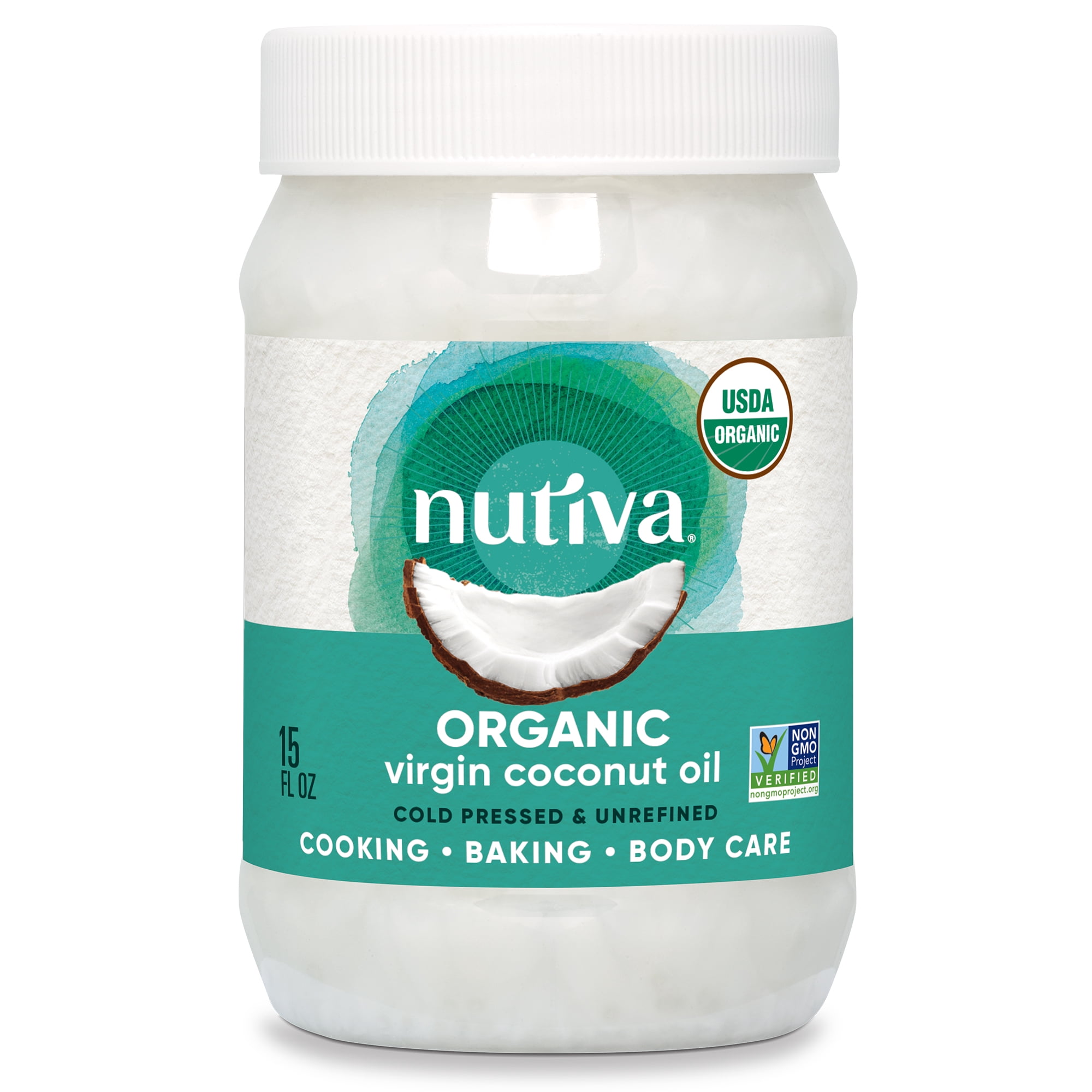 Nutiva, Organic Virgin Coconut Oil, 15 fl oz, Cold-Pressed
