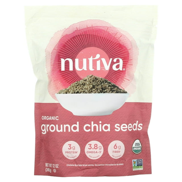 Nutiva Organic Ground Chia Seeds, 12 oz