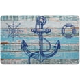 thumbnail image 1 of Nutksea Anchor Bath Mat, Retro Nautical Anchor Washable Bathroom Rugs Non Slip Bath Mat for Tub 27" X 17", 1 of 5