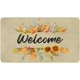 thumbnail image 1 of Nutksea - Fall Welcome Decor Door Mat Sunflower Leaves Flowers Floor Mat Autumn Rubber Non-Slip Reusable Entrance Doormats Home Decorations Indoor Outdoor Rug 17\u201dx 30", 1 of 2