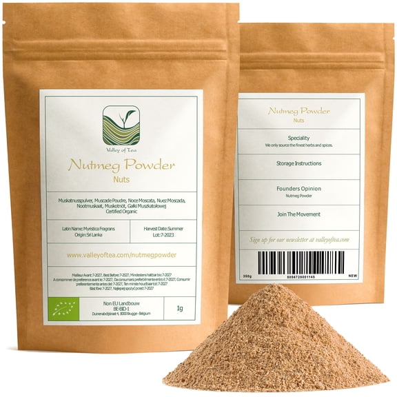Nutmeg Powder Finely Ground Spice for Baking and Warm Winter Dishes - 100g