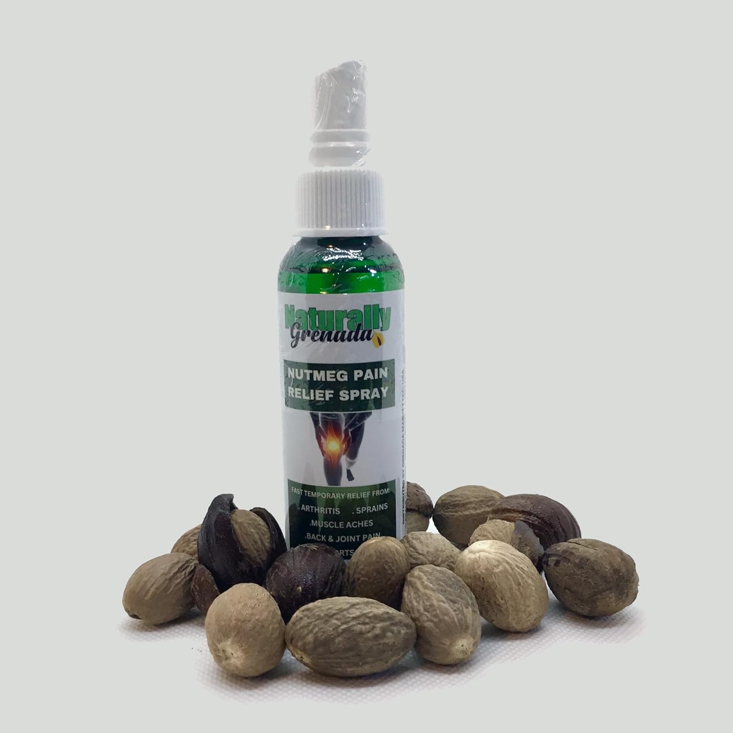 Nutmeg Relief Spray Naturally Grenada, 2oz 60ml (Product of Grenada