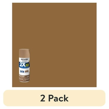 (2 pack) Nutmeg, Rust-Oleum American Accents 2X Ultra Cover Satin Spray Paint- 12 oz
