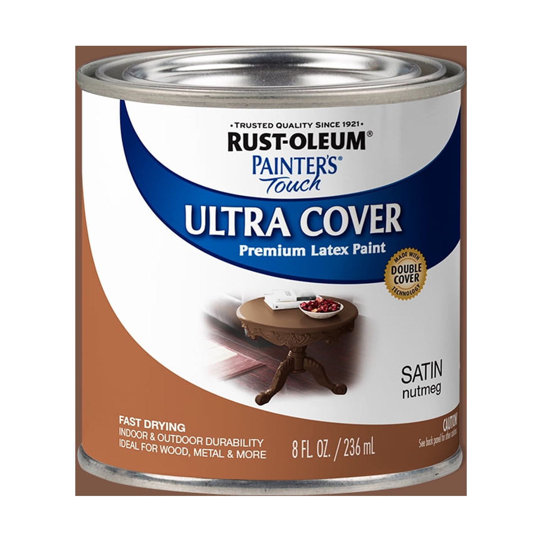 Nutmeg, RustOleum Painter's Touch Ultra Cover Satin, Half Pint