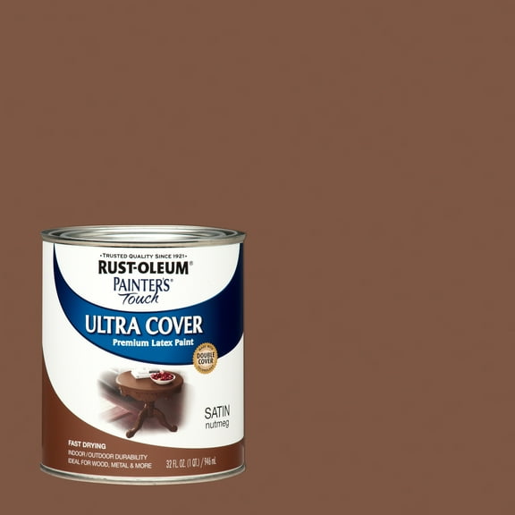 Nutmeg, Rust-Oleum Painter's Touch Ultra Cover Satin, Quart, 2 Pack