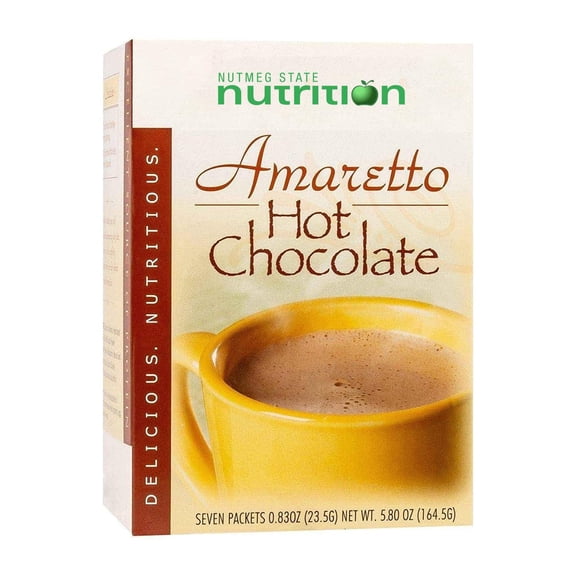 Nutmeg State Nutrition HealthyWise - High Protein Hot Cocoa - 7 Servings Per Pack (Amaretto)