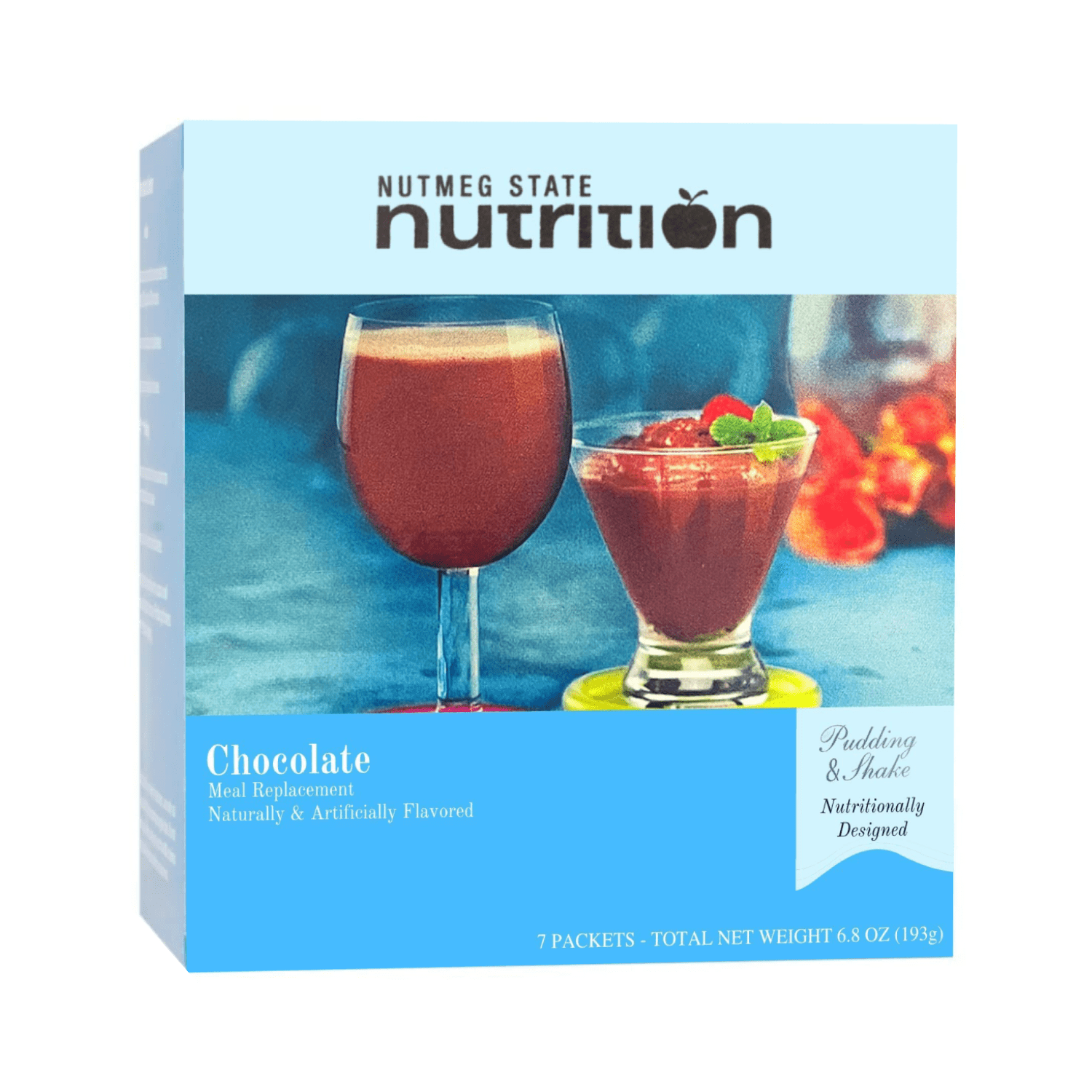 Nutmeg State Nutrition High Protein Chocolate Pudding Shakes, Low