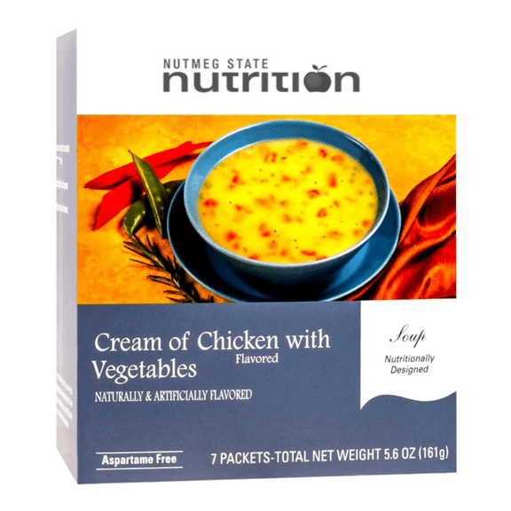 Nutmeg State Nutrition High Protein Instant Soup Mix - Cream of Chicken with Vegetables, 7 Servings