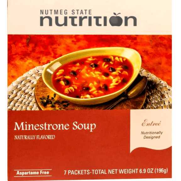 Nutmeg State Nutrition High Protein Instant Soup Mix - 7 Servings Per Box (Minestrone)