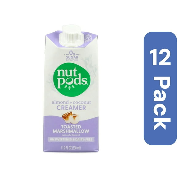 Nutpods Creamer Unsweetened Marshmallow 11.2 fl oz (Pack Of 12)