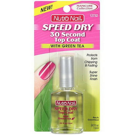 Nutra Nail Speed Dry Top Coat, Dries In 30 Seconds, 0.5 oz