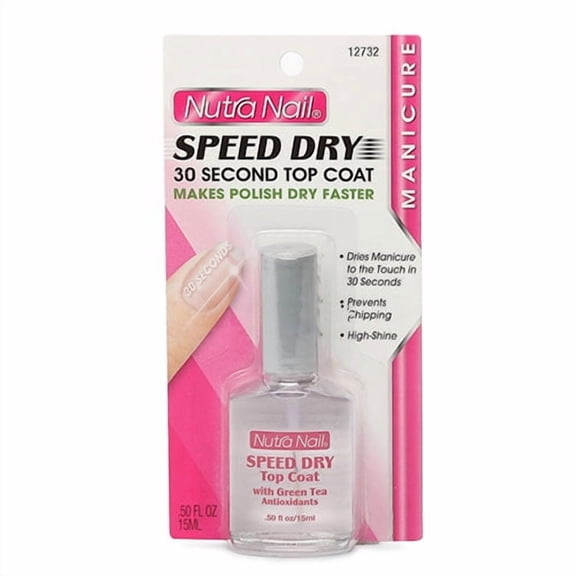 Nutra Nail Speed Dry 30 Second Top Coat with Green Tea Antioxidants 0.50 oz