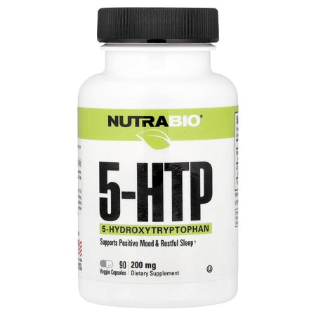 NutraBio 5-HTP, 90 Veggie Capsules