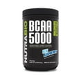 thumbnail image 1 of NutraBio BCAA 5000 Powder - Vegan Fermented BCAAs - Supports Lean Muscle Growth, Recovery, Endurance - 60 Servings - Blue Raspberry, 1 of 6