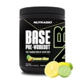thumbnail image 1 of NutraBio Base Pre-Workout Powder 200mg Caffiene, Sustained Energy, Focus, Endurance, Pump, Sugar Free, Clean Preworkout for Men and Women - Beta Alanine, L-Tyrosine, 30 Servings - Lemon Lime, 1 of 9