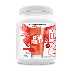NutraBio Clear Whey Isolate Protein Powder, Delicious & Refreshing Fruit Flavors, Protein Juice, No Milky Taste, No Foam, Zero Sugar, Watermelon Breeze, 20 Servings