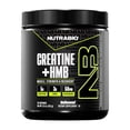 thumbnail image 1 of NutraBio Creatine + HMB- Creatine Monohydrate with HMB Powder for Muscle Growth, Increased Strength- 30 Servings (Unflavored), 1 of 8