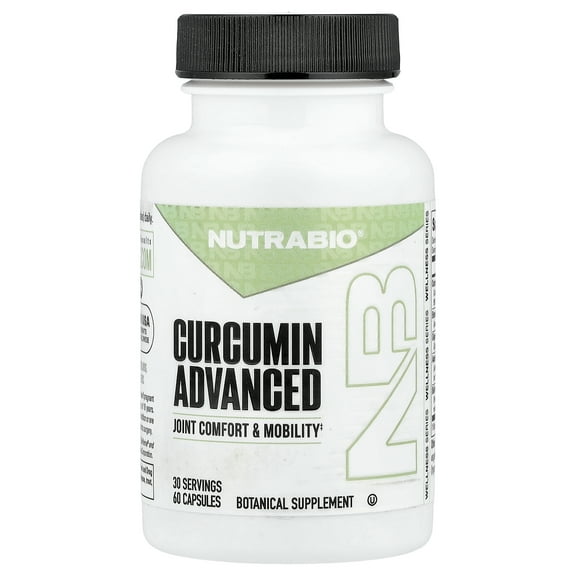 NutraBio Curcumin Advanced, 60 Capsules