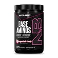 thumbnail image 1 of NutraBio Base Aminos EAA + BCAA Powder –10g Essential Amino Acids Supplement, 6g 2:1:1 BCAAs, 2.8g Hydration Matrix with Electrolytes & Absorption Enhancer AstraGin® – 30 Servings- Dragon Fruit Candy, 1 of 9