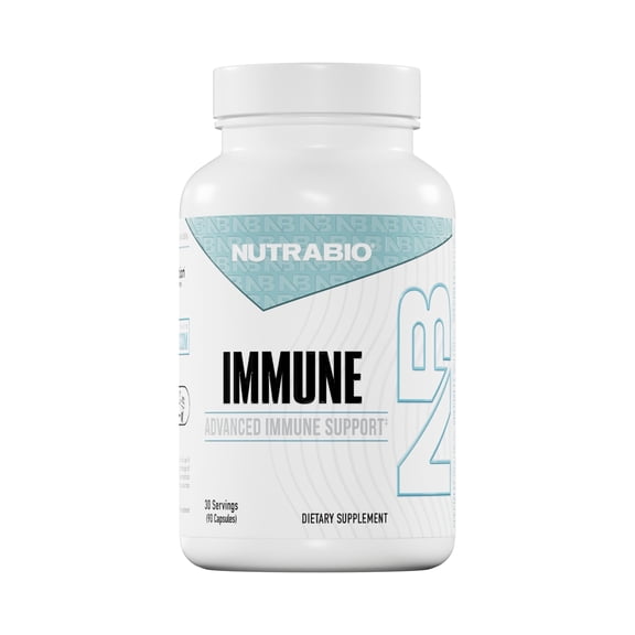 Nutrabio Immune- Immune Support Supplement- Immunity Supplement- 90 Vegetable Capsules