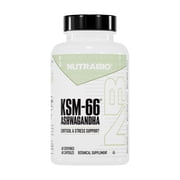 NutraBio Ashwagandha KSM-66 Herbal Supplement for Better Overall Well-Being- Ashwagandha Supplement- 600mg - 60 Vegetable Capsules