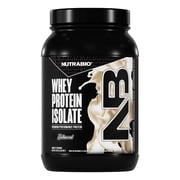 NutraBio Whey Protein Powder Isolate Supplement 25g of Protein Per Scoop with Complete Amino Acid Profile - Soy and Gluten Free Protein Powder - Zero Fillers and Non-GMO - Raw Unflavored - 2 Lbs.