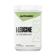 NutraBio 100% Pure L-Leucine - Muscle Recovery and Support - Naturally Fermented Free Form Amino Acid - Vegan, Non-GMO, Gluten Free - (500 Grams)