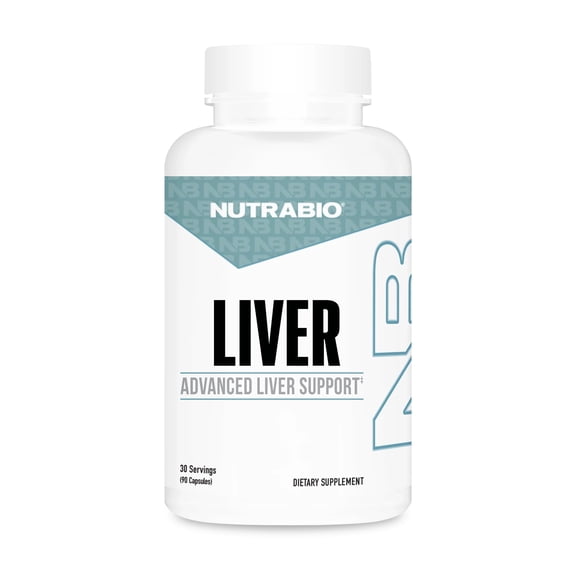 NutraBio Liver Supplement- Advanced Liver Support with Antioxidants, Milk Thistle Liver Detox, Glutathione, Tudca- Promotes Liver Cleanse Detox and Repair- 90 Capsules