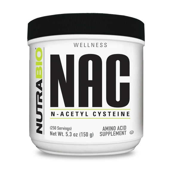 NutraBio N-Acetyl Cysteine Supplement (NAC) - 150 Grams Powder, 600mg Serving - Powerful Anti-Oxidant - Immune Support - No Fillers - Non-GMO - Gluten Free