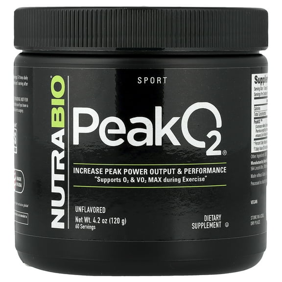 NutraBio - PEAKO2 - 60 Servings (120g) Unflavored