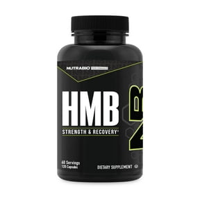 NutraBio HMB Supplement, 1000 mg, 120 Capsules