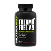NutraBio ThermoFuel للرجال والنساء - معزز التمثيل الغذائي ومثبط الشهية - حارق الدهون الحراري - 180 كبسولة