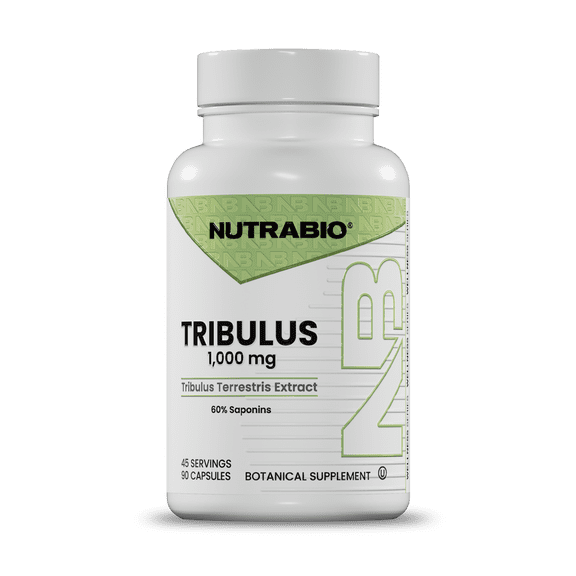 NutraBio Tribulus Terrestris Extract Supplement - Tribulus Terrestris for Men and Women- Natural Vitality Booster, 90 Capsules