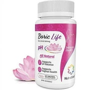 NutraBlast Boric Acid Vaginal Suppositories - 60 Count, 600mg - 100% Pure Made in USA - Boric Life Intimate Health Support