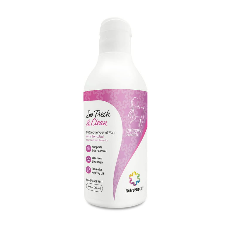 NutraBlast So Fresh & Clean pH Balance Feminine Wash with Boric Acid (10 fl  oz) 