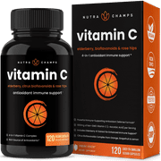 NutraChamps Vitamin C 1000mg with Rose Hips | Vitamin C Supplement with Elderberry & Citrus Bioflavonoids | Kids Immune Boosting Supplement | Non-GMO Antioxidants Supplement | 500mg Vitamin C Capsules