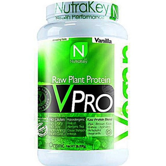 NutraKey V Pro Protein Powder, Vanilla, 2 Lb