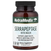 NutraMedix Serrapeptase with Inulin, 120 Vegetable Capsules