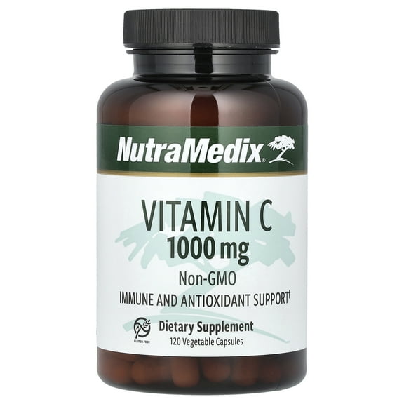 NutraMedix Vitamin C, 1,000 mg, 120 Vegetable Capsules