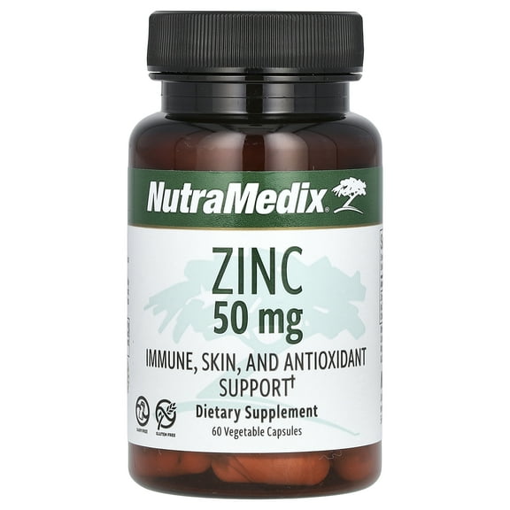 NutraMedix Zinc, 50 mg, 60 Vegetable Capsules